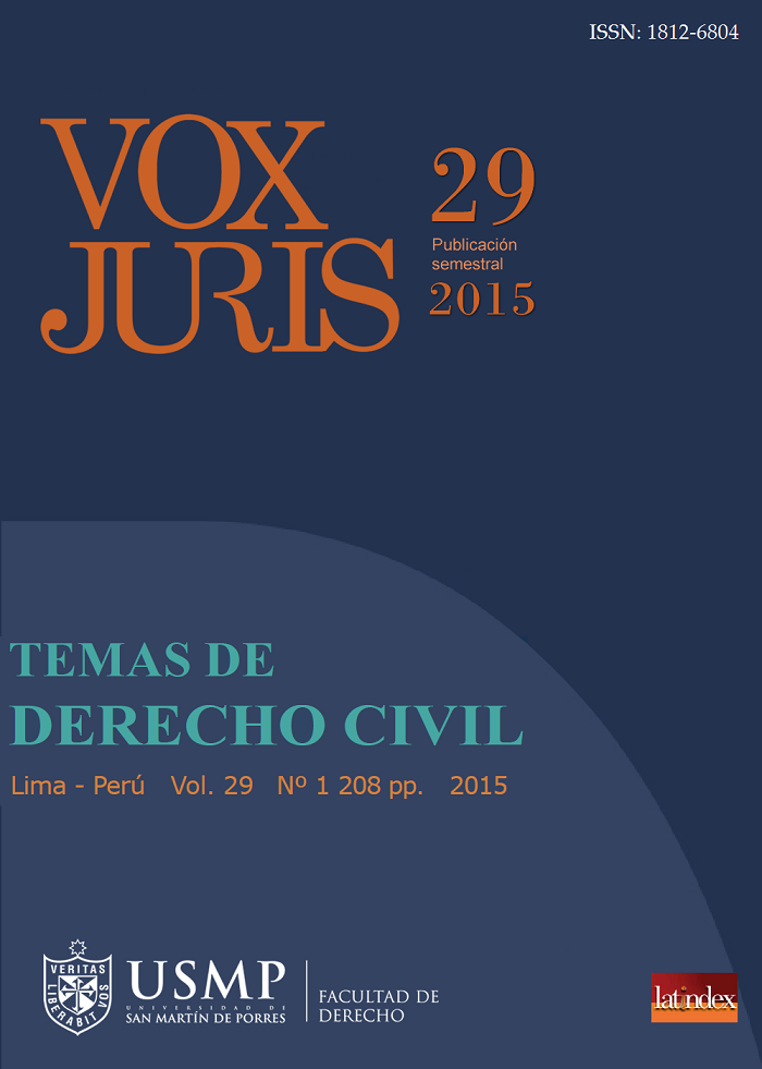 					Ver Vol. 29 Núm. 1 (2015): VOX JURIS 29
				