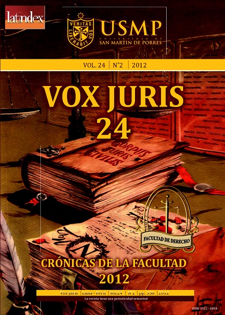 					Ver Vol. 24 Núm. 2 (2012): VOX JURIS 24
				