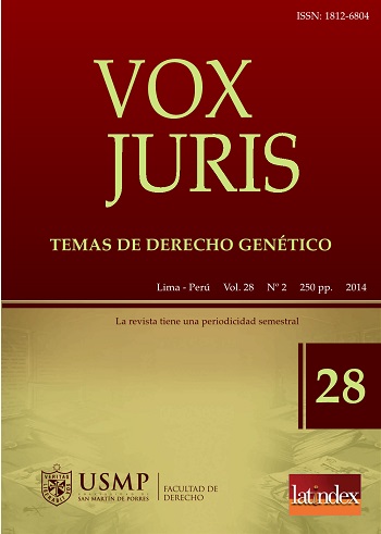 					Ver Vol. 28 Núm. 2 (2014): VOX JURIS 28
				
