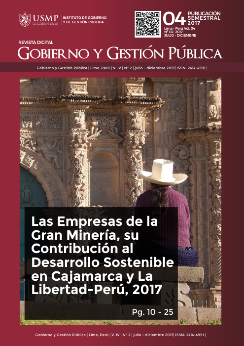 					Ver Vol. 4 Núm. 2 (2017): Revista Gobierno y Gestión Pública
				