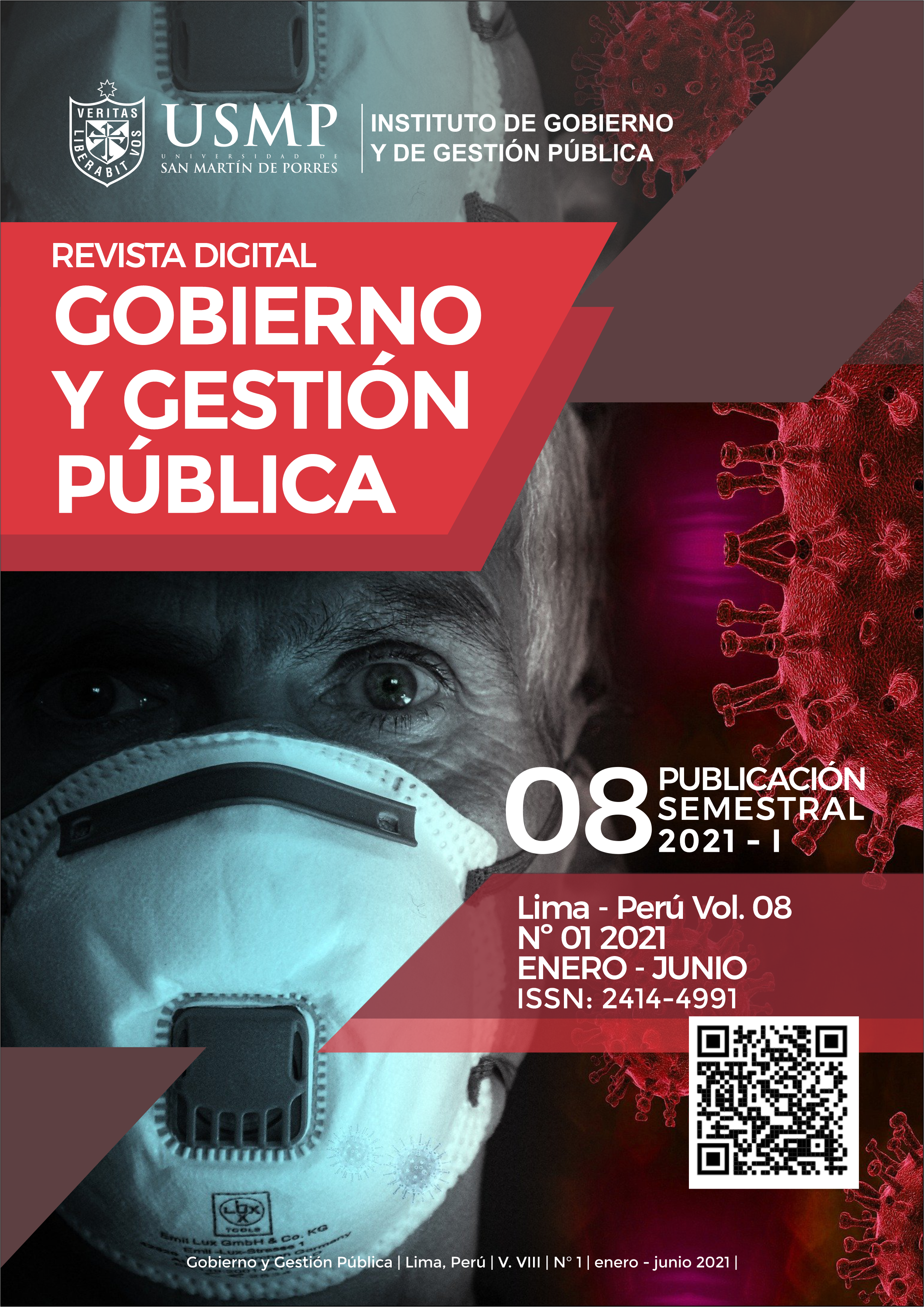 					Ver Vol. 8 Núm. 1 (2021): Revista Gobierno y Gestión Pública
				